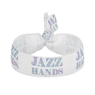 SlipperyJoe's artistic Jazz Hands vibrant colors d Elastic Hair Tie