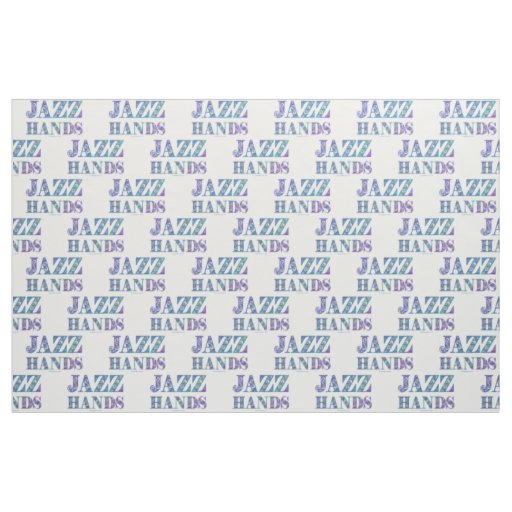 SlipperyJoe's artistic Jazz Hands vibrant colors d Fabric