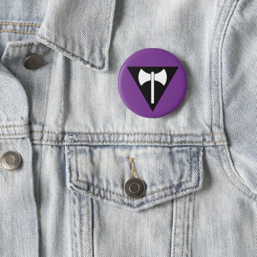 SlipperyJoes artistic Lesbian Pride flag gay prid Button