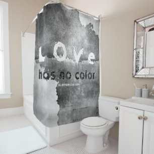 SlipperyJoe's artistic Love has no color gay gifts Shower Curtain