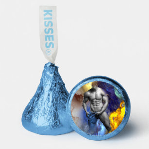 SlipperyJoe's artistic Man putting on jeans gay pr Hershey®'s Kisses®