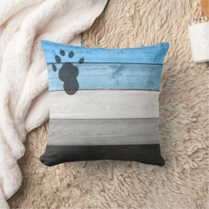 SlipperyJoe's artistic Otter gay pride gifts paw w Throw Pillow