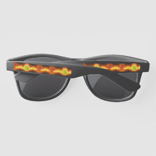SlipperyJoe's artistic Softball on fire gay gifts  Sunglasses