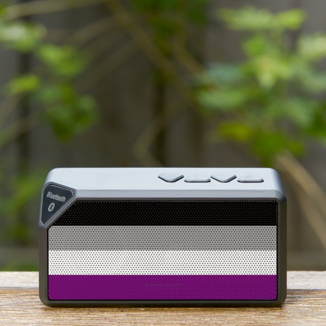 SlipperyJoe's asexual pride flag emphasizing inclu Bluetooth Speaker (Insitu(Outdoor))