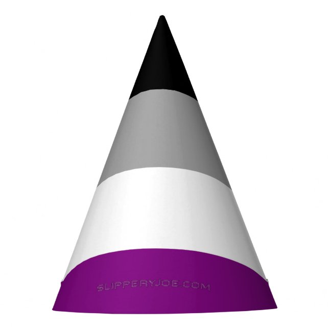 SlipperyJoe's asexual pride flag emphasizing inclu Party Hat (Front)