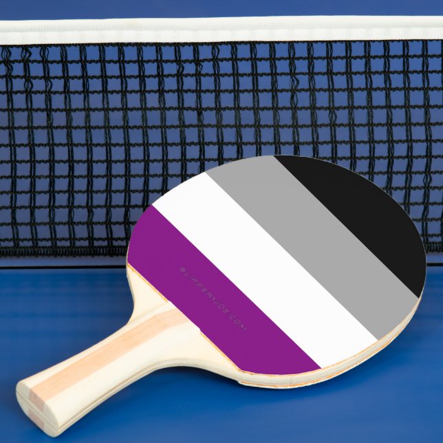 SlipperyJoe's asexual pride flag emphasizing inclu Ping Pong Paddle (Insitu)
