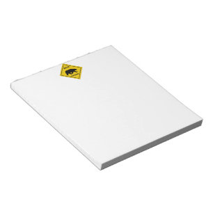 SlipperyJoe's bear crossing sign bear silhouette w Notepad
