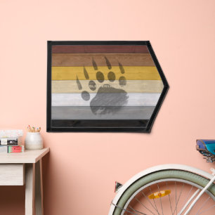 SlipperyJoe's Bear Pride flag wooden floor texture