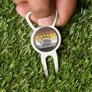 SlipperyJoe's Bear Pride flag wooden floor texture Divot Tool
