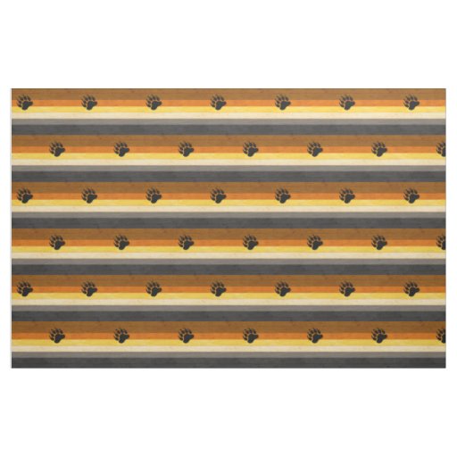SlipperyJoe's Bear Pride flag wooden floor texture Fabric