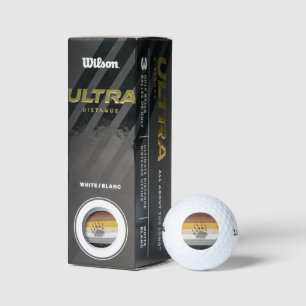 SlipperyJoe's Bear Pride flag wooden floor texture Golf Balls