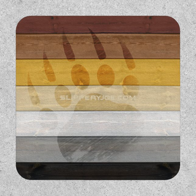 SlipperyJoe's Bear Pride flag wooden floor texture Patch (Front)