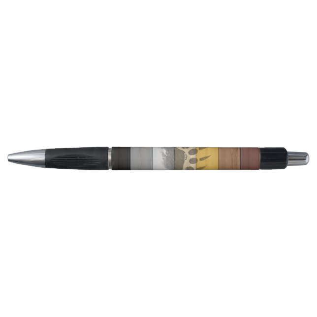SlipperyJoe's Bear Pride flag wooden floor texture Pen (Front)