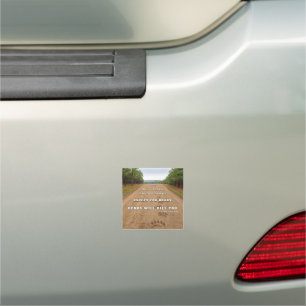 SlipperyJoe's bears will kill you paw prints press Car Magnet