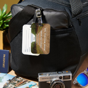 SlipperyJoe's bears will kill you paw prints press Luggage Tag