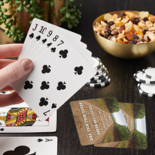 SlipperyJoe's bears will kill you paw prints press Poker Cards