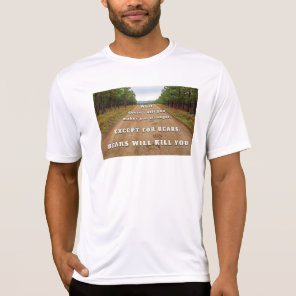 SlipperyJoe's bears will kill you paw prints press T-Shirt
