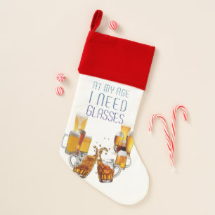 SlipperyJoe's beer glasses pilsner glasses steins Christmas Stocking