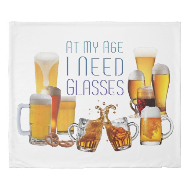 SlipperyJoe's beer glasses pilsner glasses steins  Duvet Cover (Front)