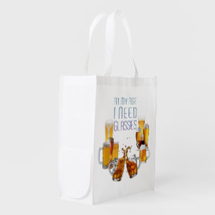 SlipperyJoe's beer glasses pilsner glasses steins Grocery Bag