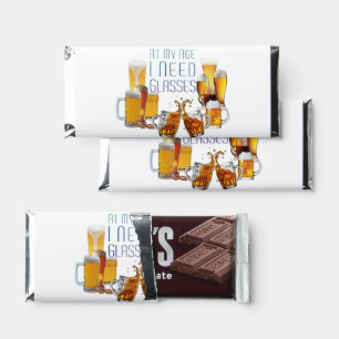 SlipperyJoe's beer glasses pilsner glasses steins Hershey Bar Favors