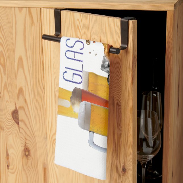 SlipperyJoe's beer glasses pilsner glasses steins  Kitchen Towel (Thirds Fold)