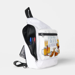 SlipperyJoe's beer glasses pilsner glasses steins Sling Bag