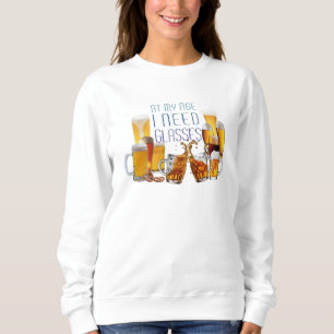 SlipperyJoe's beer glasses pilsner glasses steins Sweatshirt