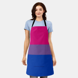SlipperyJoe's Bisexual Pride Flag colors magenta l Apron