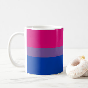 SlipperyJoe's Bisexual Pride Flag colors magenta l Coffee Mug