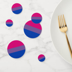 SlipperyJoe's Bisexual Pride Flag colors magenta l Confetti