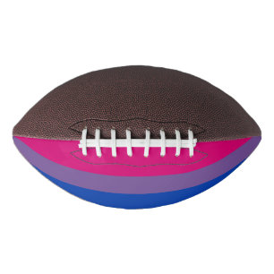 SlipperyJoe's Bisexual Pride Flag colors magenta l Football