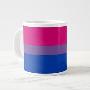 SlipperyJoe's Bisexual Pride Flag colors magenta l Giant Coffee Mug