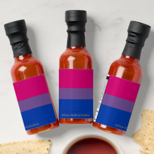 SlipperyJoe's Bisexual Pride Flag colors magenta l Hot Sauces