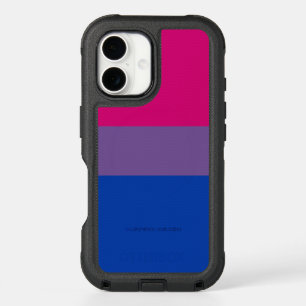 SlipperyJoe's Bisexual Pride Flag colors magenta l iPhone 16 Case