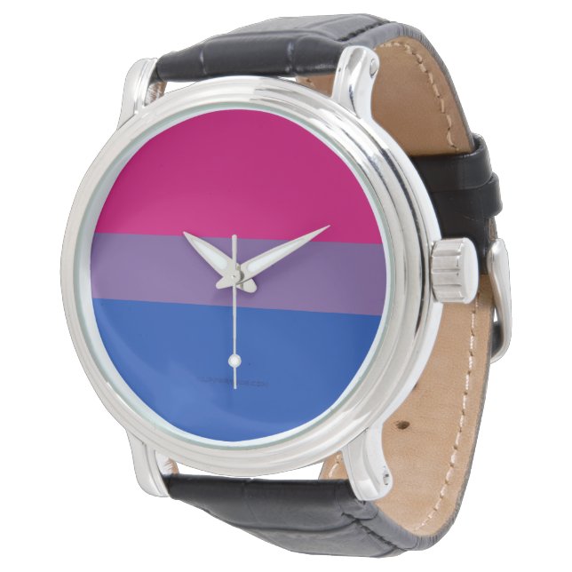 SlipperyJoe's Bisexual Pride Flag colors magenta l Watch (Angled)