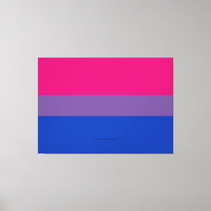 SlipperyJoe's Bisexual Pride Flag lavender-pink bl Canvas Print