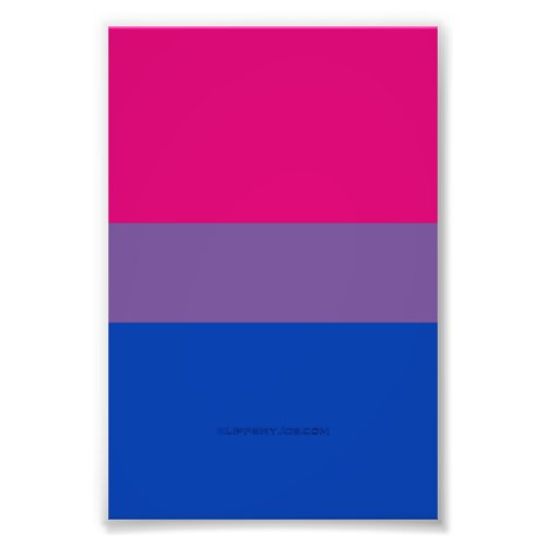 SlipperyJoes Bisexual Pride Flag lavender_pink bl Photo Print