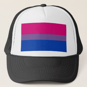 SlipperyJoe's Bisexual Pride Flag lavender-pink bl Trucker Hat