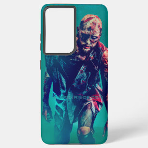 SlipperyJoe's bloody zombie woods Halloween mist f Samsung Galaxy S21 Ultra Case