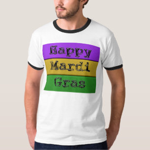 SlipperyJoe's bold Mardi Gras theme purple gold gr T-Shirt