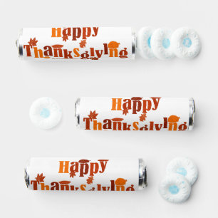 SlipperyJoe's bright festive Thanksgiving graphic Breath Savers® Mints