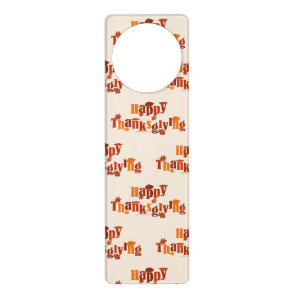 SlipperyJoe's bright festive Thanksgiving graphic  Door Hanger