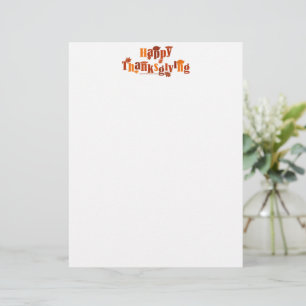 SlipperyJoe's bright festive Thanksgiving graphic Letterhead