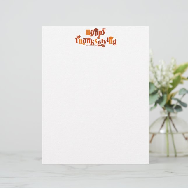 SlipperyJoe's bright festive Thanksgiving graphic  Letterhead (Standing Front)