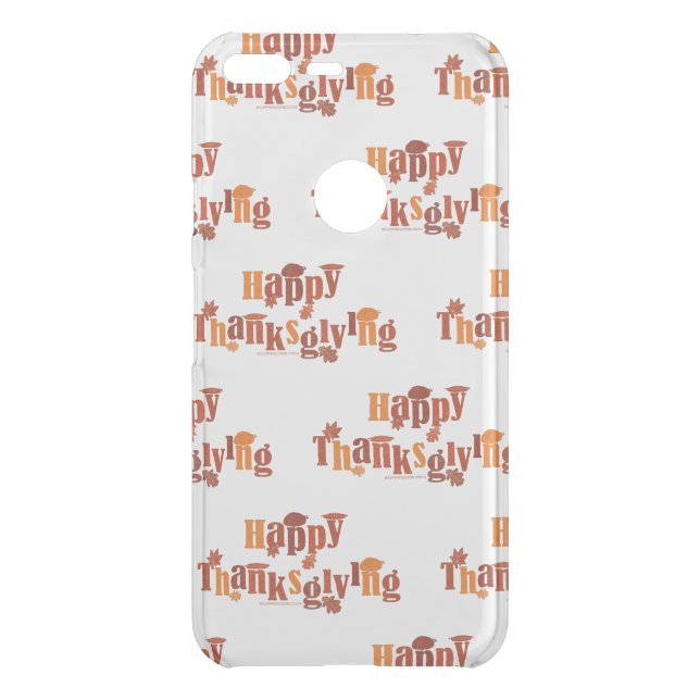 SlipperyJoe's bright festive Thanksgiving graphic  Uncommon Google Pixel XL Case (Back)