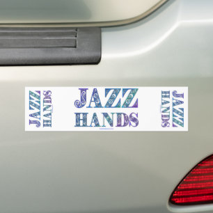 SlipperyJoe's broadway musical Jazz Hands queer ca Bumper Sticker