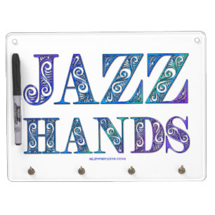 SlipperyJoe's broadway musical Jazz Hands queer ca Dry Erase Board With Keychain Holder