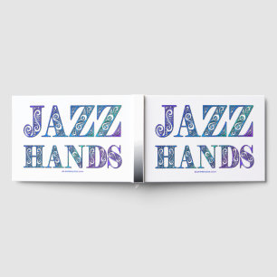SlipperyJoe's Broadway musical Jazz Hands queer ca Foil Guest Book