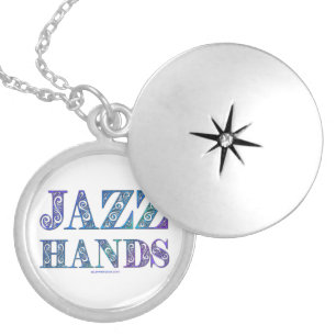 SlipperyJoe's broadway musical Jazz Hands queer ca Locket Necklace